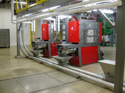 Integrated Grinding and Take Away System (IMD 999, Chain-Vey)