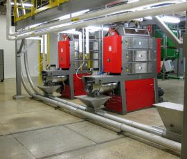Integrated Grinding and Take Away System (IMD 999, Chain-Vey) High Volume Industrial Coffee Grinder